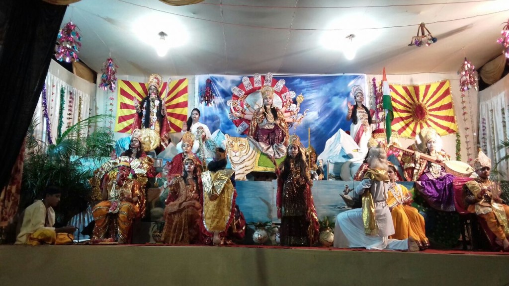 ब्रह्माकुमारीज़ संस्था द्वारा चैतन्य देवियों की झांकी जमशेदपुर (झारखण्ड)